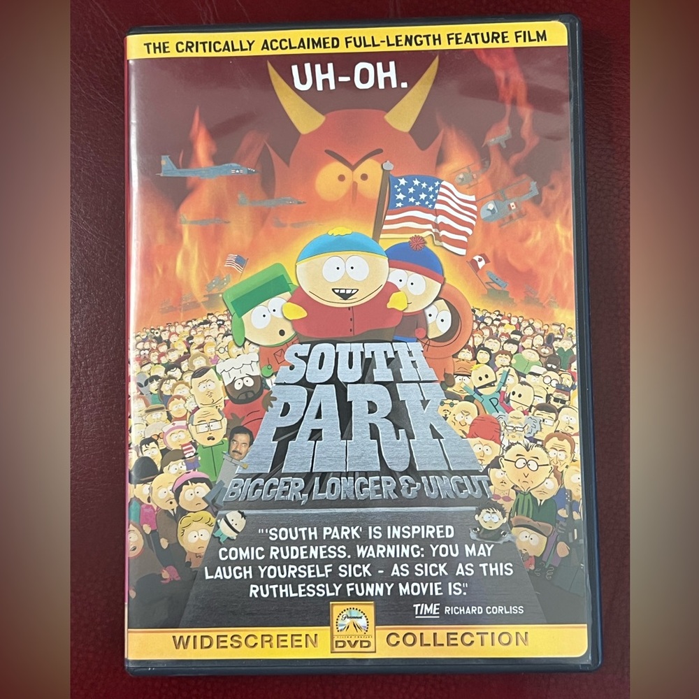 South Park Bigger, Longer & Uncut Movie DVD EUC